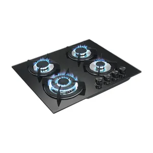 Factory 4burners glass stove gas hob gas cooker gas stove