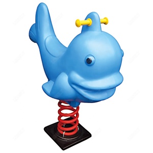 Cheval à bascule en peluche de printemps, équipement de terrain de jeu - Product Image 1