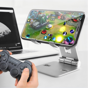 Soporte Ajustable, Plegable y Flexible de Aleación de Aluminio para Teléfono y Tableta, Soporte de Escritorio Portátil con Diseño Plano para Todos los Teléfonos Móviles - Product Image 6