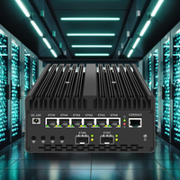 Mini PC Pare-feu Partaker Ultra 7-155H 14e génération, 6 ports LAN 2.5G, 4x/2x SFP 10G, Thunderbolt 4, vPro, 2x NVMe pour serveur domestique Proxmox