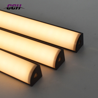 Profil LED d'angle amovible, éclairage sous l'armoire, bande LED, éclairage d'étagère, éclairage d'affichage pour la cuisine