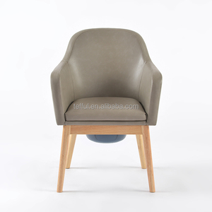 Silla para ancianos fácil de limpiar con inodoro para uso doméstico y en centros de cuidado - Product Image 3