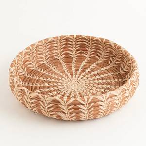 Luxury Natural Rattan Round Fruit <b>Basket</b> Handwoven <b>Storage</b> Serving <b>Baskets</b> <b>Wicker</b> Organizer for Dining Room - Product Image 2