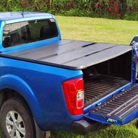 Ickup-cama de camión de aluminio/fibra de vidrio, cubierta de triple pliegue tonneau para Chevrolet S10 2016-2018