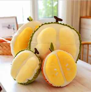 Venta al por mayor personalizado OEM creativo dibujos animados fruta Durian <span class=keywords><strong>naranja</strong></span> peluche Durian almohada lindos Peluches - Product Image 4