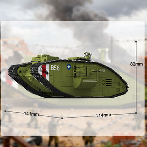 Kit de modelo a escala británica de la I Guerra Mundial 1/35, tanque Mark V, tanque pesado, miniaturas, juguetes del ejército, juego de bloques de construcción de vehículos blindados - Product Image 2