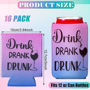 Funda de Neopreno Aislante HG de 12oz/120Z con Diseño de Letras, Estilo Americano, para Cerveza y Otras Bebidas - Product Image 3