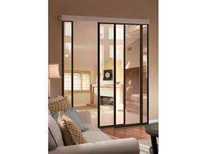 Système de porte coulissante en verre à 4 panneaux à <span class=keywords><strong>isolation</strong></span> thermique en aluminium Low-E avec <span class=keywords><strong>isolation</strong></span> phonique et garantie de 5 ans - Product Image 6