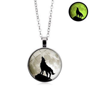 Exquisite <strong>Men</strong> Women's Luminous Wolf Whistling Pendant Necklace Street Hip Hop Fashion <strong>Accessory</strong> with Gold Plating Link <strong>Chain</strong> - Product Image 2