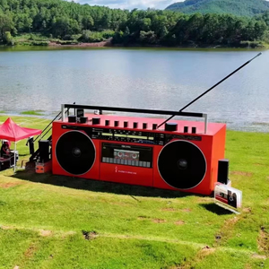 El edificio modelo de radio retro de Lu Ban <span class=keywords><strong>Hut</strong></span> se puede utilizar para comida rápida familiar, catering, remolques y quioscos prefabricados - Product Image 2