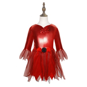 Costume de diable de costume rouge pour enfants Costume de diable de filles de garçon - Product Image 2