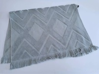 Serviettes turques en relief avec glands Serviette de plage en coton jacquard teint en fil