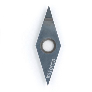 1pcs <span class=keywords><strong>PCD</strong></span> biến chèn vcgt160402/04/08 <span class=keywords><strong>CNC</strong></span> chèn Carbide chèn máy tiện Công cụ Cắt OEM ODM - Product Image 1