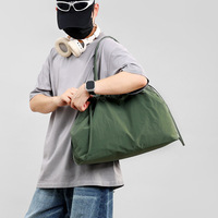 Sacs en nylon personnalisés en petite série, fermeture éclair, grande capacité, imperméables, tendance, pour filles, collection Printemps