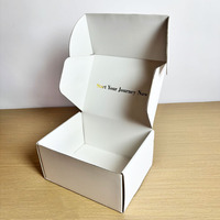 Voll farbig bedruckte Flat Pack Verpackungs box Wellpappe gestanzte Falt kraft Mailer Versand Mailing Box