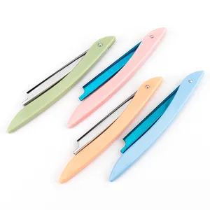 Best selling foldable single edge blade disposable barber using straight hair razor