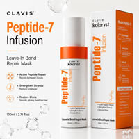 Masker Rambut Perbaikan Ikatan Peptide-7 7 Peptida Aktif Perawatan Keratin untuk Rambut Kering, Mengembang, dan Diwarnai Salon