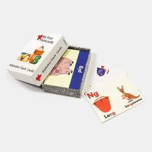 OEM table d'impression apprentissage enfants enfants jeux carte à jouer cartes avec logo personnalisé