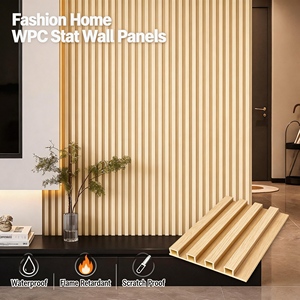 Paneles de WPC con Tiras Acrílicas Autoadhesivas, Material de Cristal de Carbono, Diseño Minimalista para Dormitorio, Revestimiento de Pared Interior de Color Sólido - Product Image 1