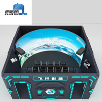 Cinéma Dôme Volant 7D Théâtre 360 Degrés Rotation Écran Dôme Simulateur de Vol Cinéma VR 5D 9D 12D avec Sièges Dynamiques