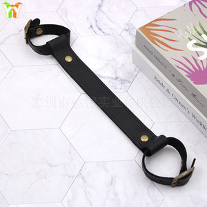 Poignée de vélo en cuir pour un transport facile, adaptée au cyclisme en extérieur, avec poignées amovibles pour VTT. - Product Image 2