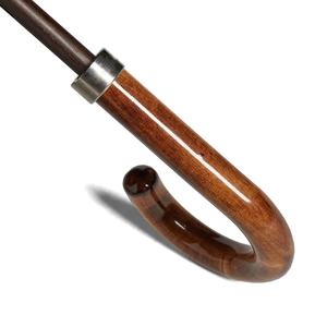 <span class=keywords><strong>Beau</strong></span> tissu de pongé noir à la mode, poignée en bois d'érable, parapluies droits pour hommes, regenschirm - Product Image 5