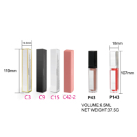 HEXUE Gloss à Lèvres Liquide en Gros 6.5ml avec Lumière LED et Miroir, Étiquette Privée, Logo et Emballage Personnalisés