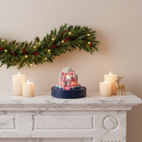 Château féérique en papier 3D personnalisé sur mesure avec éclairage LED d'ambiance et couvercle anti-poussière en acrylique, décoration de bureau à domicile
