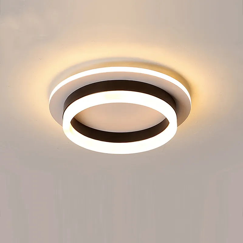 Modern Square Design Dual-purpose LED Aisle Ceiling Light, Which Can Be Installed on Wood or Ceiling Metal Mini Plastic 125 95