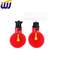 WANJIA Nouvelle Abreuvoir en Plastique Haute Résistance pour Poulets, Gobelet à Eau pour Volailles, Système d'Abreuvement Automatique à Valve à Ressort pour Animaux de Ferme