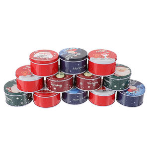 Boîte en fer blanc de noël thé nourriture grain de café <span class=keywords><strong>chocolat</strong></span> fer blanc peut vieil homme arbre de noël peut - Product Image 2