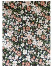 Kain tenun cetak semua katun antiselip motif bunga katun organik antibakteri kain penyerap Super dapat dicuci - Product Image 5