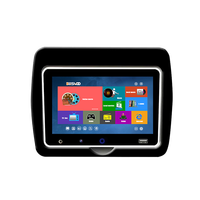 Tablet Multimedia Monitor kursi Bus 7 ", TV mendukung sistem hiburan Multimedia Bus terpasang di dinding atau kolom Multi Bahasa