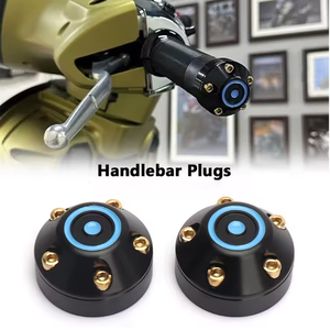 Nuovi Accessori per Moto Tappi per Manopole Manubrio in Alluminio Tappo Estremità Barra per <span class=keywords><strong>Vespa</strong></span> Primavera 150 Sprint 150 <span class=keywords><strong>GTS</strong></span> <span class=keywords><strong>300</strong></span> - Product Image 3