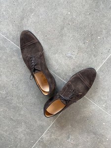 <span class=keywords><strong>Chaussures</strong></span> pour hommes Derby New Gulen, petites, marron, en <span class=keywords><strong>cuir</strong></span> anti-velours, style business décontracté, semelle en <span class=keywords><strong>cuir</strong></span> cousue à la main Goodyear, respirantes - Product Image 5