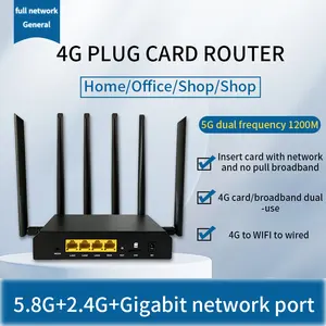 Hotspot 1200Mbps Dual Band 4g Wifi Router With Sim Card Slot 4G Lte Router Modem
