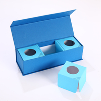 Boîte rigide personnalisée en papier magnétique recyclable avec insert, gaufrage et pelliculage brillant