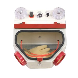 Máquina de arenado dental de doble pluma con luz para joyería y laboratorio dental - Product Image 4