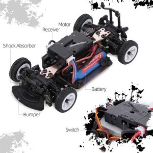 <span class=keywords><strong>Wltoys</strong></span> <span class=keywords><strong>K989</strong></span> 1/28 escala alta velocidad carreras RC Drift coche juguete 2,4G Radio Control 4WD 30 KM/H Metal duradero incluye control remoto - Product Image 6