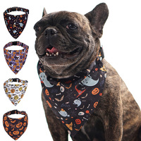 Collier pour chien confortable et adapté au style Halloween, design d'écharpe triangulaire spécialement conçu pour les animaux de compagnie