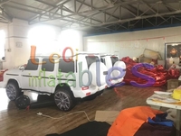 Modèle de voiture gonflable surdimensionné personnalisé pour l'affichage en salle d'exposition, ballon de voiture gonflable pour la promotion et la publicité d'événements