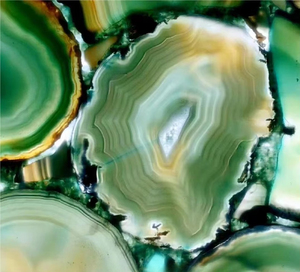 Décoration de luxe naturelle, pierre d'onyx bleue semi-précieuse, agate translucide, dalles de pierre Lumi, Lumistone - Product Image 4