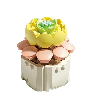 Nouveautés 8831 Assemblé Plante Figure Modè<span class=keywords><strong>le</strong></span> Mini Brique Cactus Fleur Micro Bloc <span class=keywords><strong>De</strong></span> Construction Jouets pour Cadeau <span class=keywords><strong>De</strong></span> Noël - Product Image 1