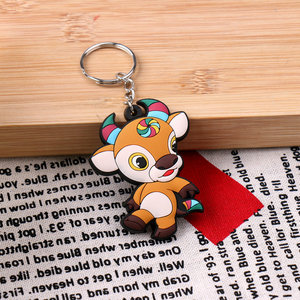 Cao su Móc chìa khóa bán buôn Keychain tùy chỉnh phim hoạt hình hình hình Keyring 3D mềm Silicone vòng chìa khóa PVC phim hoạt hình hình Keychain - Product Image 3