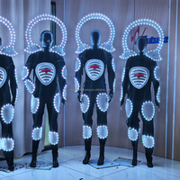 Costume de robot LED Mecha pour spectacle sur scène, défilé, danse, événement, fête, Halloween, cosplay