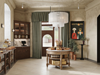 Design d'intérieur vintage pour boulangerie-café en bois, service de rénovation personnalisé pour café classique, bistro, bar à vin