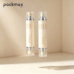 Botella de Vacío con Bomba Dosificadora Doble de 20 ml, Envase de Viaje Recargable para Suero y Loción Corporal - Product Image 3