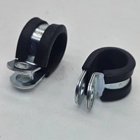 Colliers de serrage en acier galvanisé avec revêtement en caoutchouc EPDM, type R, pour tuyaux et câbles, vente en gros