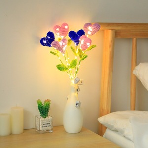 LED bunga Tulip mawar cabang prem lampu untuk meja vas Pot bunga Natal pesta liburan dekorasi ruangan pernikahan - Product Image 4