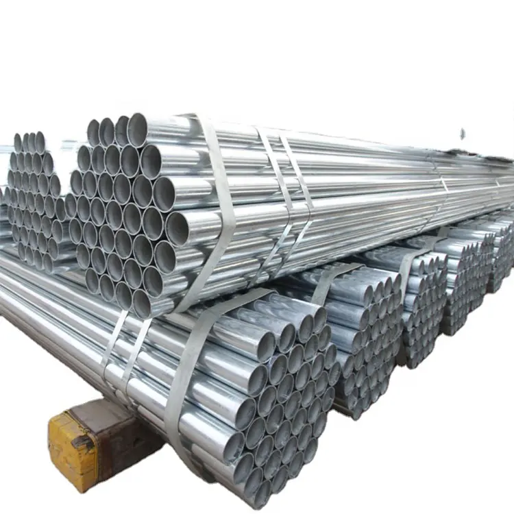 Ms tubo de aço galvanizado/seção oca galvanizada/preço de tubulação de aço galvanizado por kg